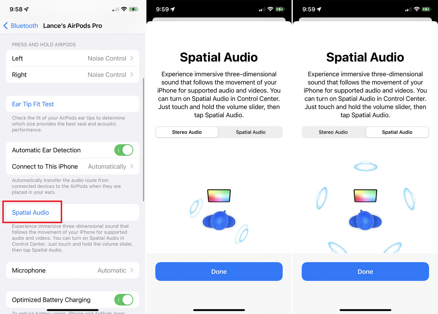 audio spatialisé