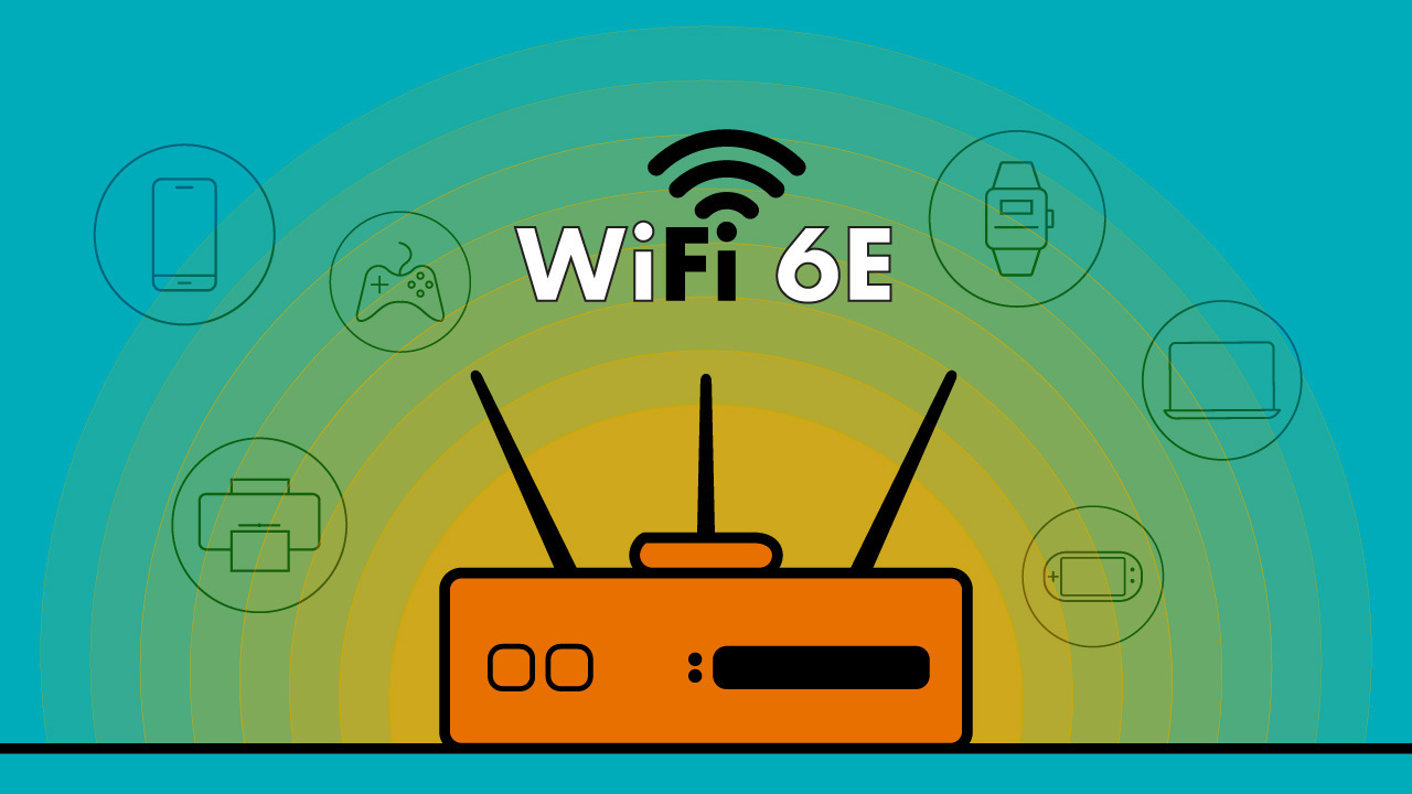 Ilustracja Wi-Fi 6E