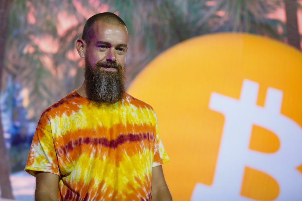 O ex-CEO do Twitter Jack Dorsey na conferência Bitcoin 2021