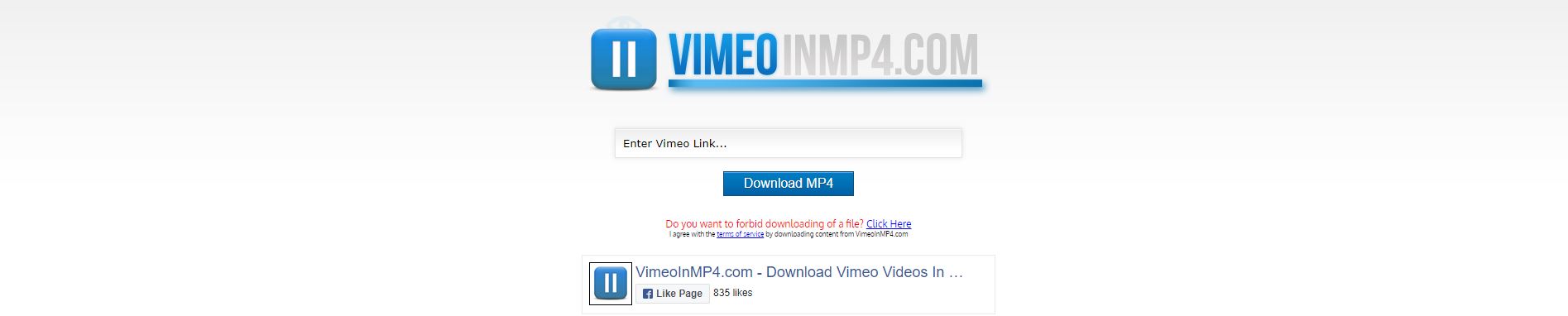 VimeoInMp4 下載 Vimeo 視頻