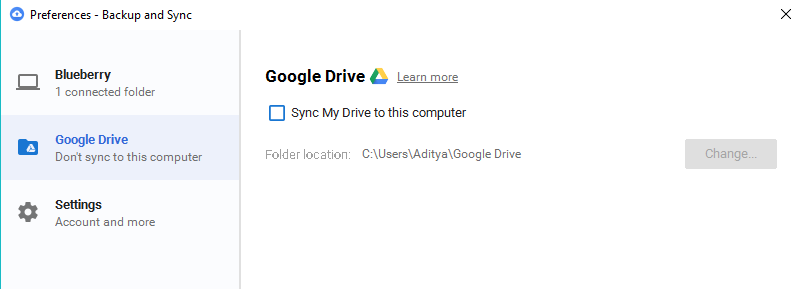 Googleハードドライブバックアップ16