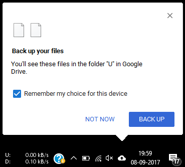 Googleハードドライブバックアップ7