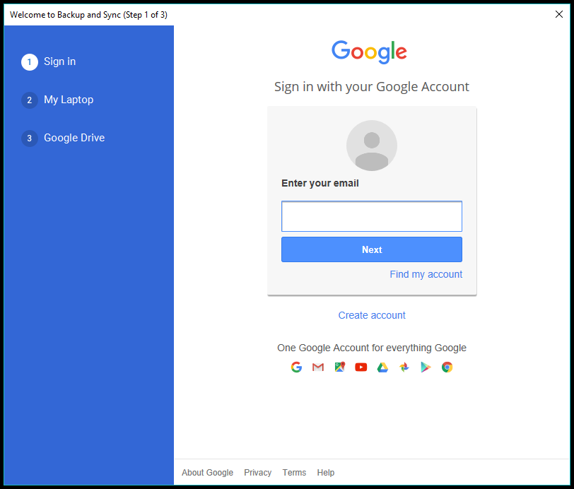 Googleハードドライブバックアップ2