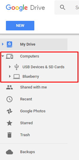 Googleハードドライブバックアップ8