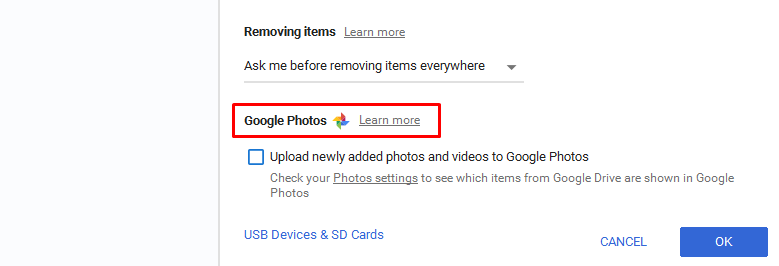 Googleハードドライブバックアップ12
