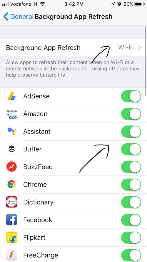 Hintergrundaktualisierung des iPhone schneller machen