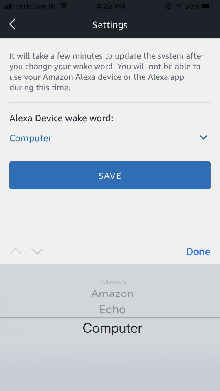 การเปลี่ยนแปลงการทำงานของ amazon echo wake