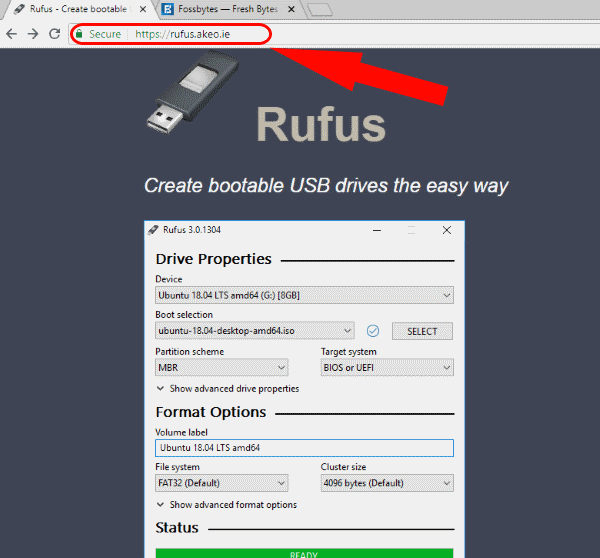 RUFUS 공식 웹사이트