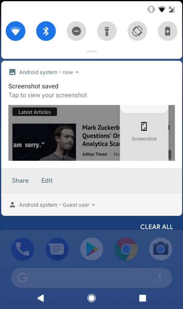 Screenshot-Editor Android Pie