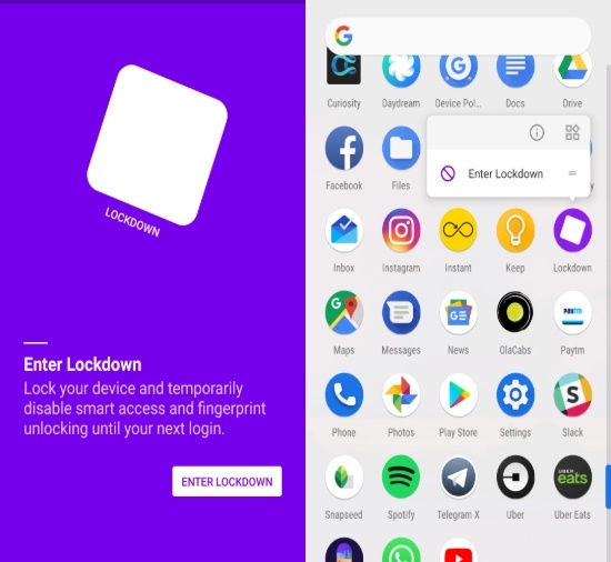 Android Pie-Sperrmodus