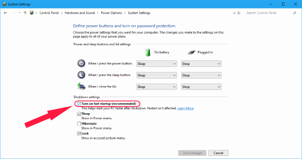 高速起動Windows10