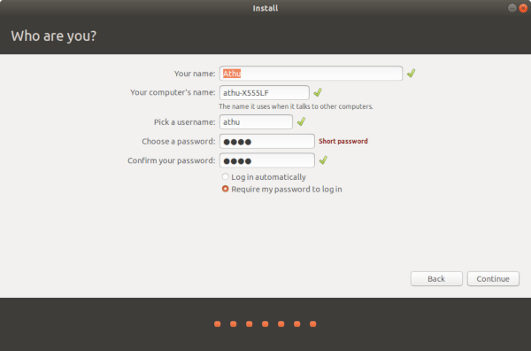 如何安裝 Ubuntu 18.10 Cosmic Cuttlefish 用戶名和密碼