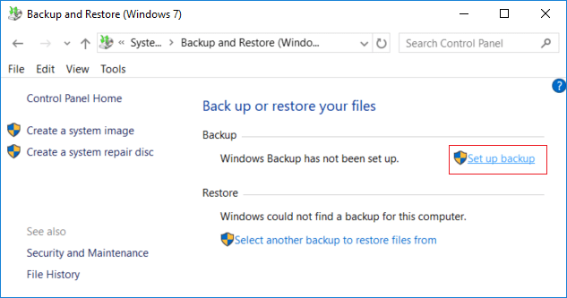 Cómo crear una copia de seguridad de su PC con Windows 10
