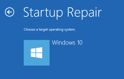 En la ventana Elegir un sistema operativo de destino, seleccione Windows 10