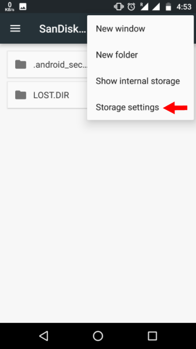 Utiliser la carte SD interne 2