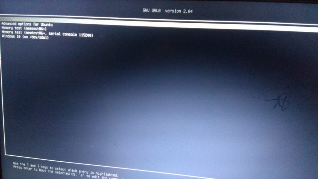 Grub'da Çift Önyükleme Ubuntu 20.04 ve Windows 10 Seçenekleri