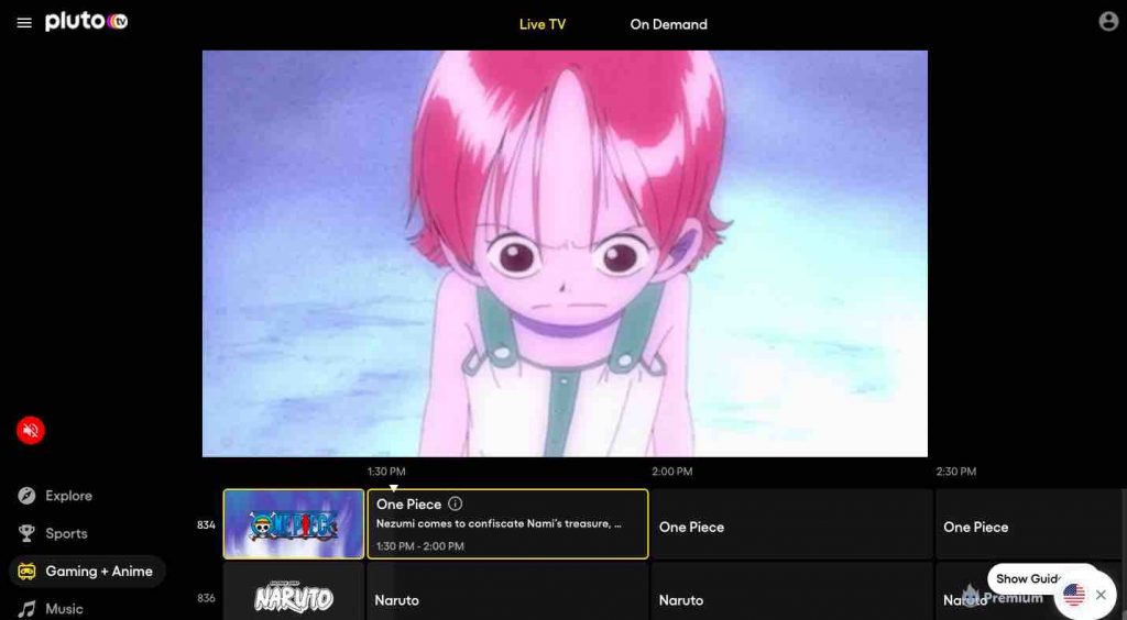 pluto tv - menonton anime