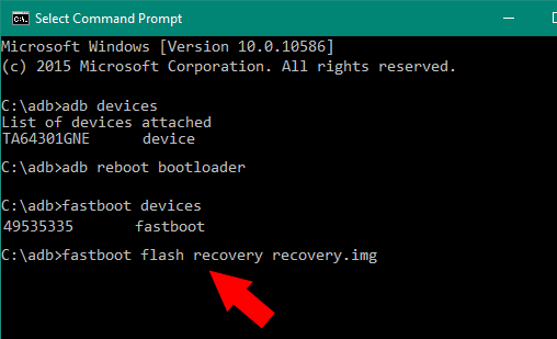 recuperação de flash de inicialização rápida