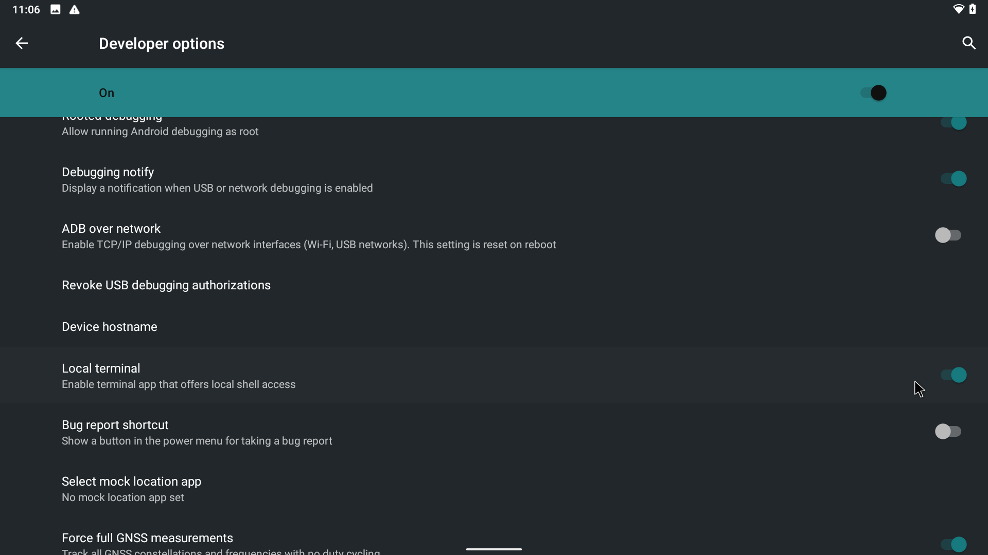 aktifkan terminal lokal - cara menginstal android di raspberry pi 4