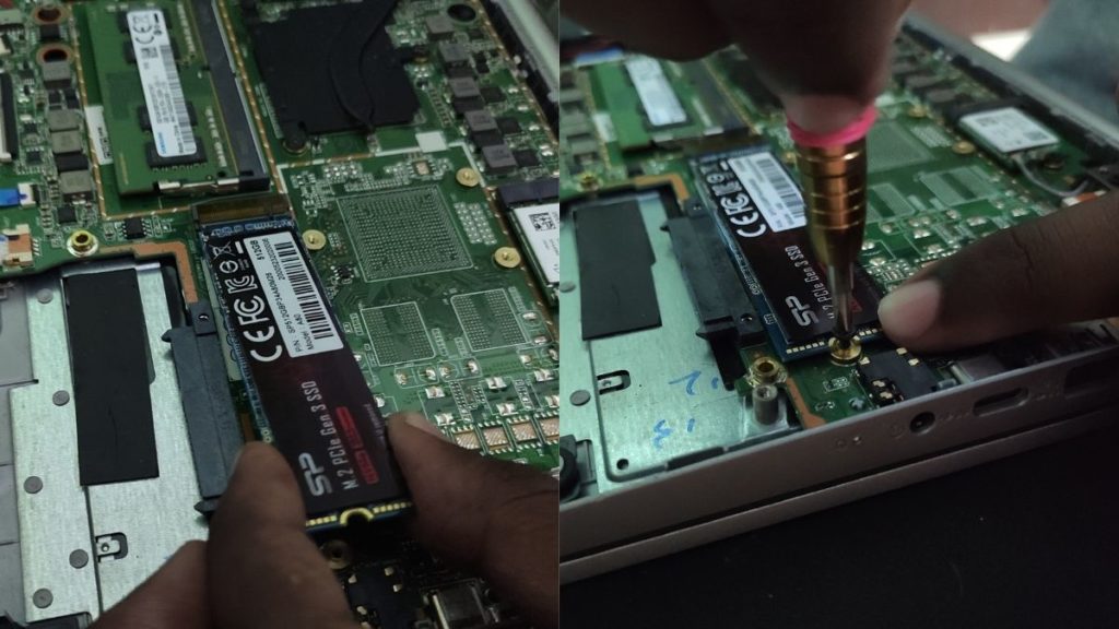 m.2 슬롯에 ssd 설치