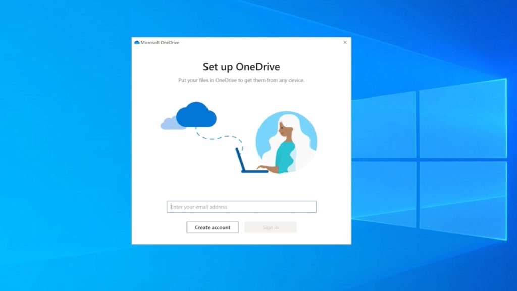 1 Pengaturan Akun OneDrive Masuk