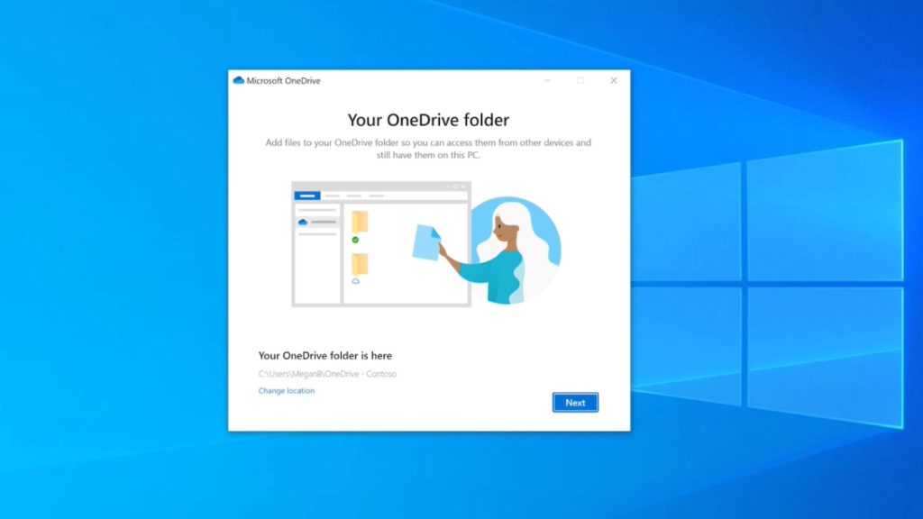 2 Pilih Lokasi Folder OneDrive
