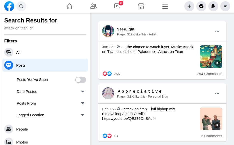 cari musik di facebook