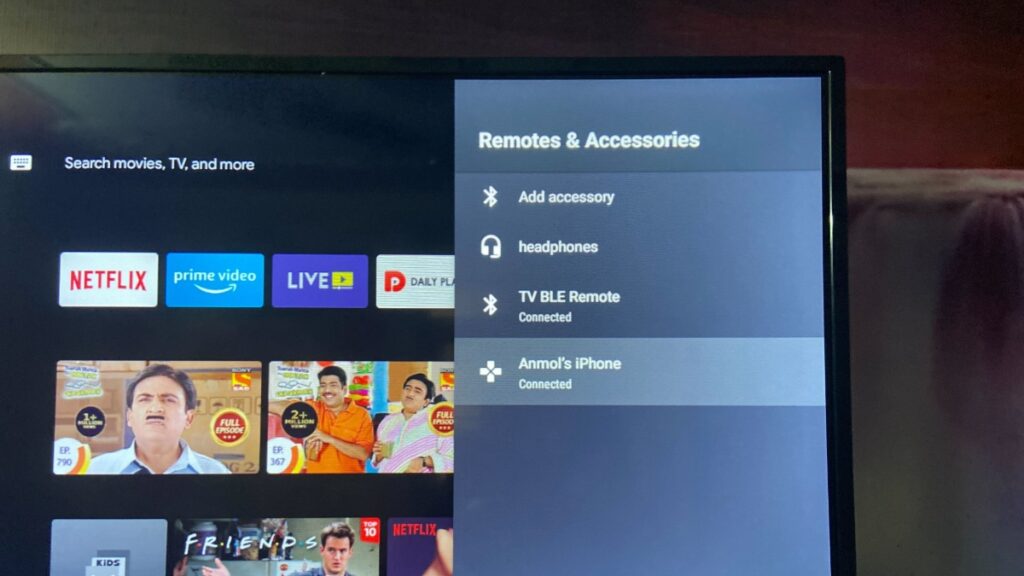 Sparuj telefon z Android TV 2