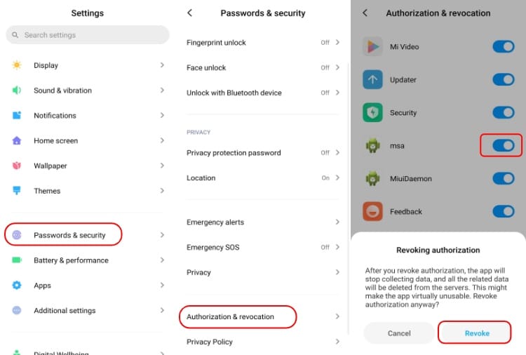 rimuovi gli annunci in redmi/xiaomi disabilitando msa