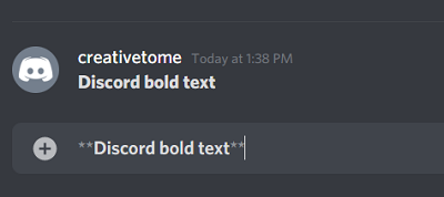 Discord pogrubiony tekst