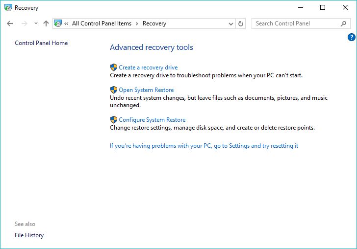 Windows 10 Sistem Geri Yükleme