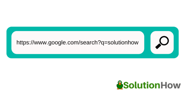 URL del motor de búsqueda de Google con S en lugar de consulta