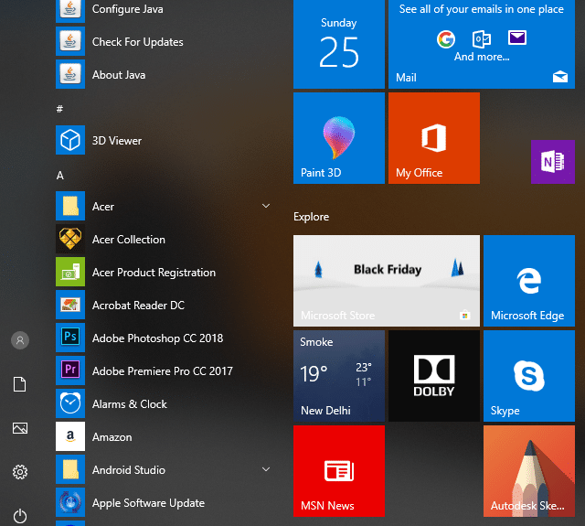 Arreglar el menú de inicio que no funciona en Windows 10