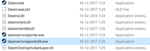 運行 Steamerrorreporter.exe 並重新啟動 Steam