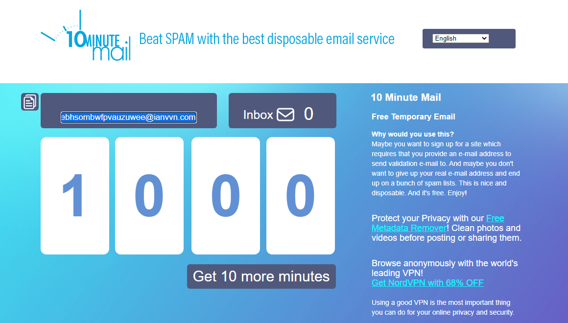 10minutemail.com