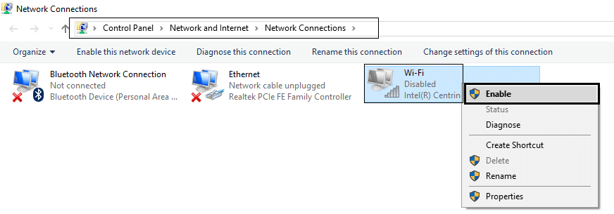 conexiones de red habilitan wifi | [SOLUCIONADO] WiFi conectado pero sin Internet en Windows 10