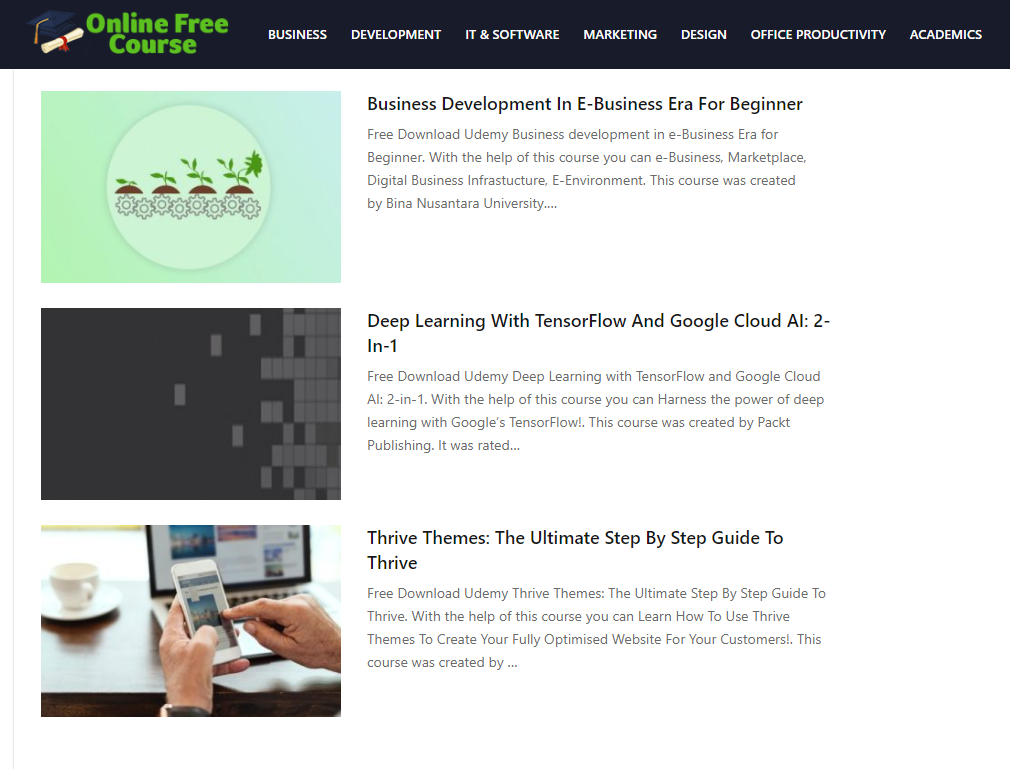 Onlinefreecourse.net