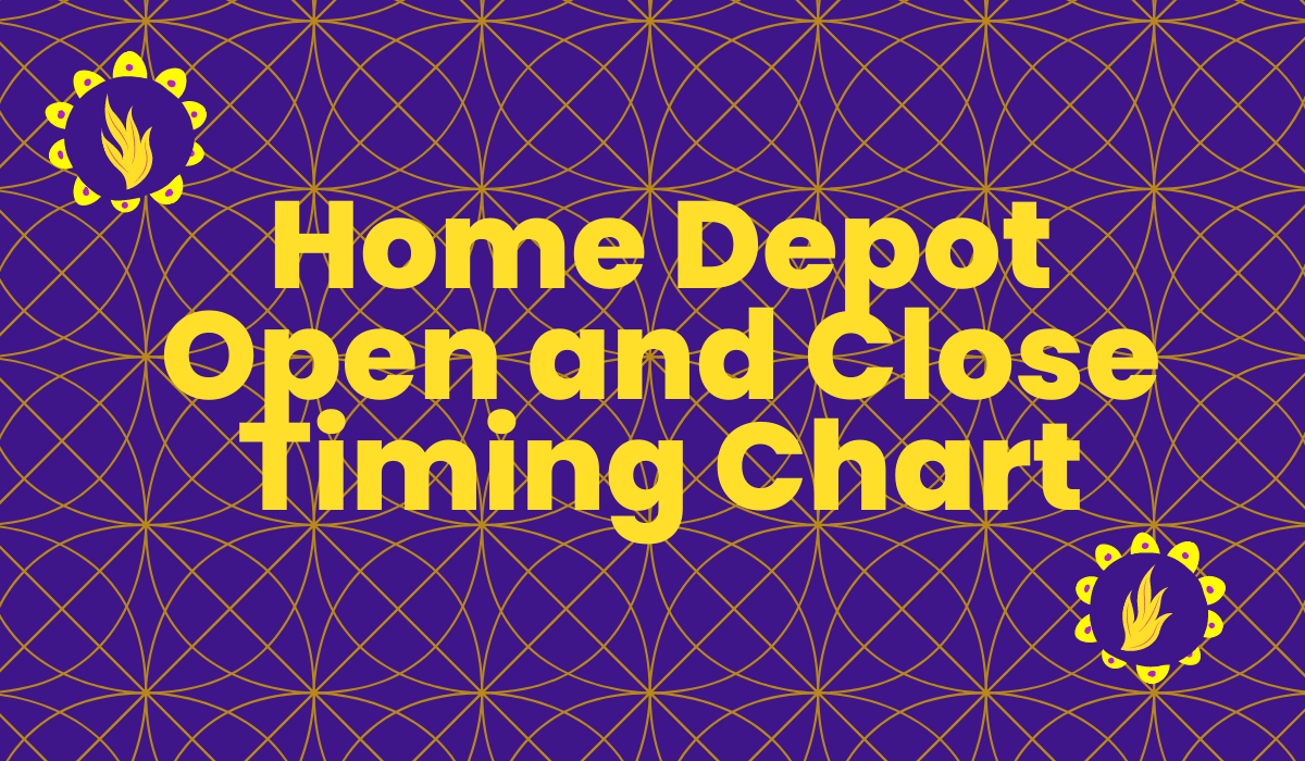 Cuadro de tiempo de apertura y cierre de Home Depot