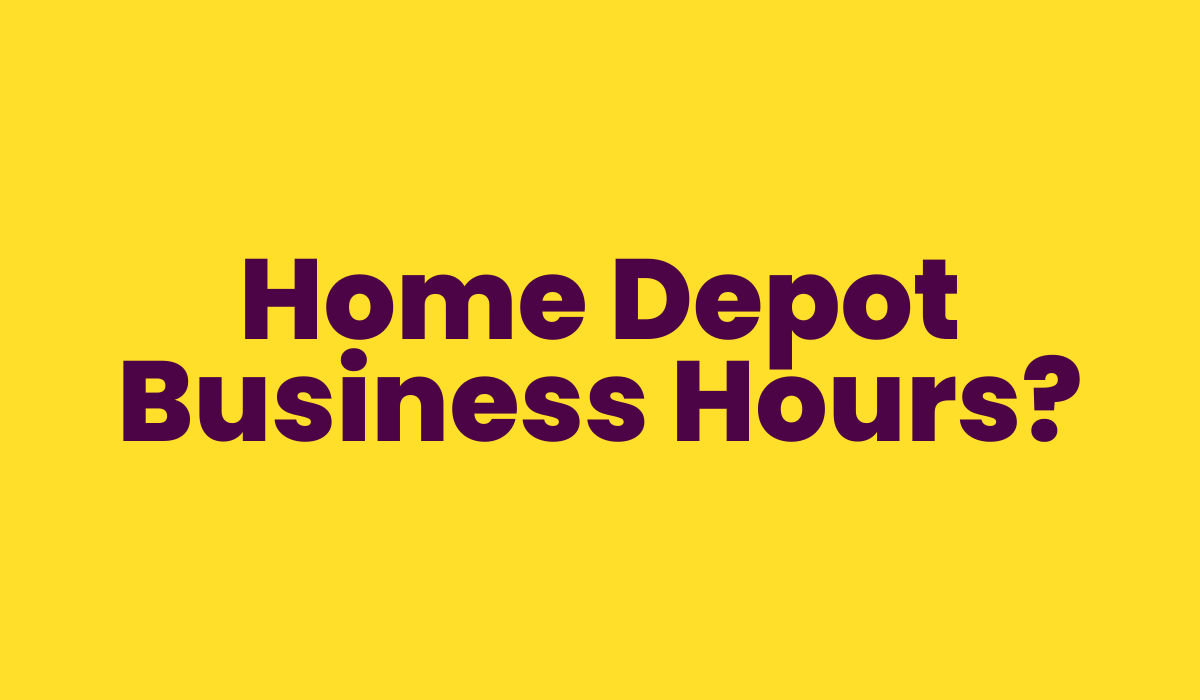 Horario comercial de Home Depot