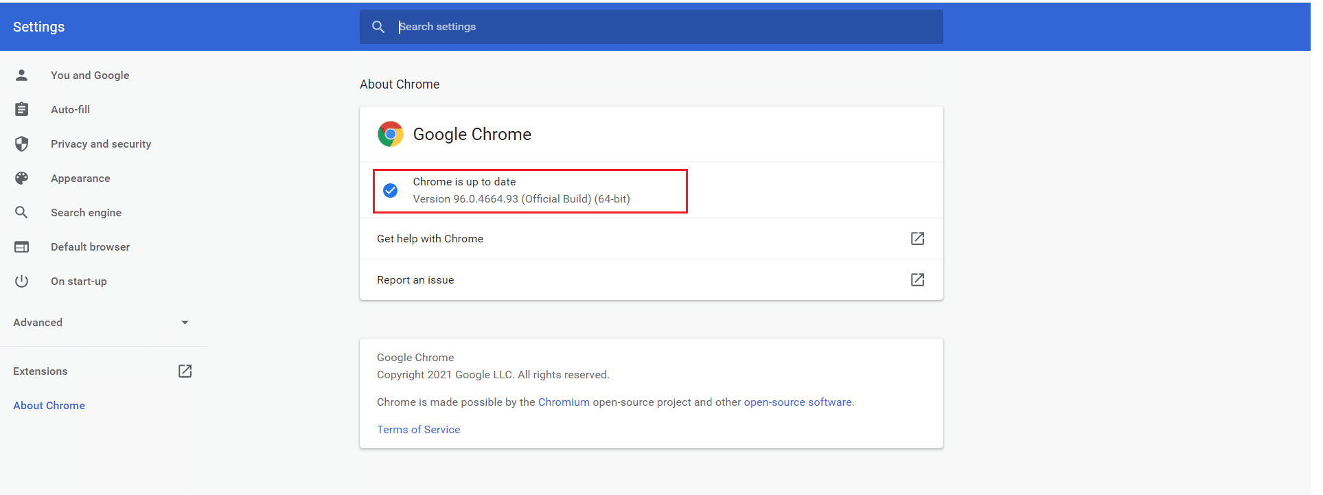 Chrome은 2021년 12월 최신 버전입니다. Chrome 메모리 부족 문제를 해결하는 방법