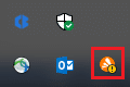 Avast Antivirus-Symbol in der Taskleiste. Chrome-Profilfehler beheben
