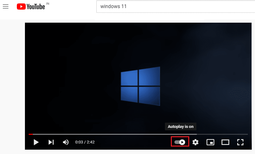 สลับบนปุ่มเล่นอัตโนมัติ แก้ไขการเล่นอัตโนมัติของ YouTube ไม่ทำงาน