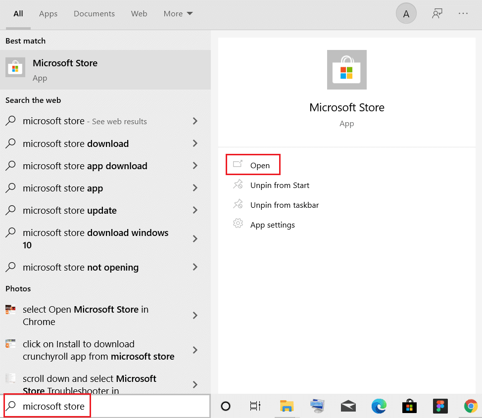 Abra Microsoft Store desde la barra de búsqueda de Windows. Cómo reproducir archivos OGG en Windows 10