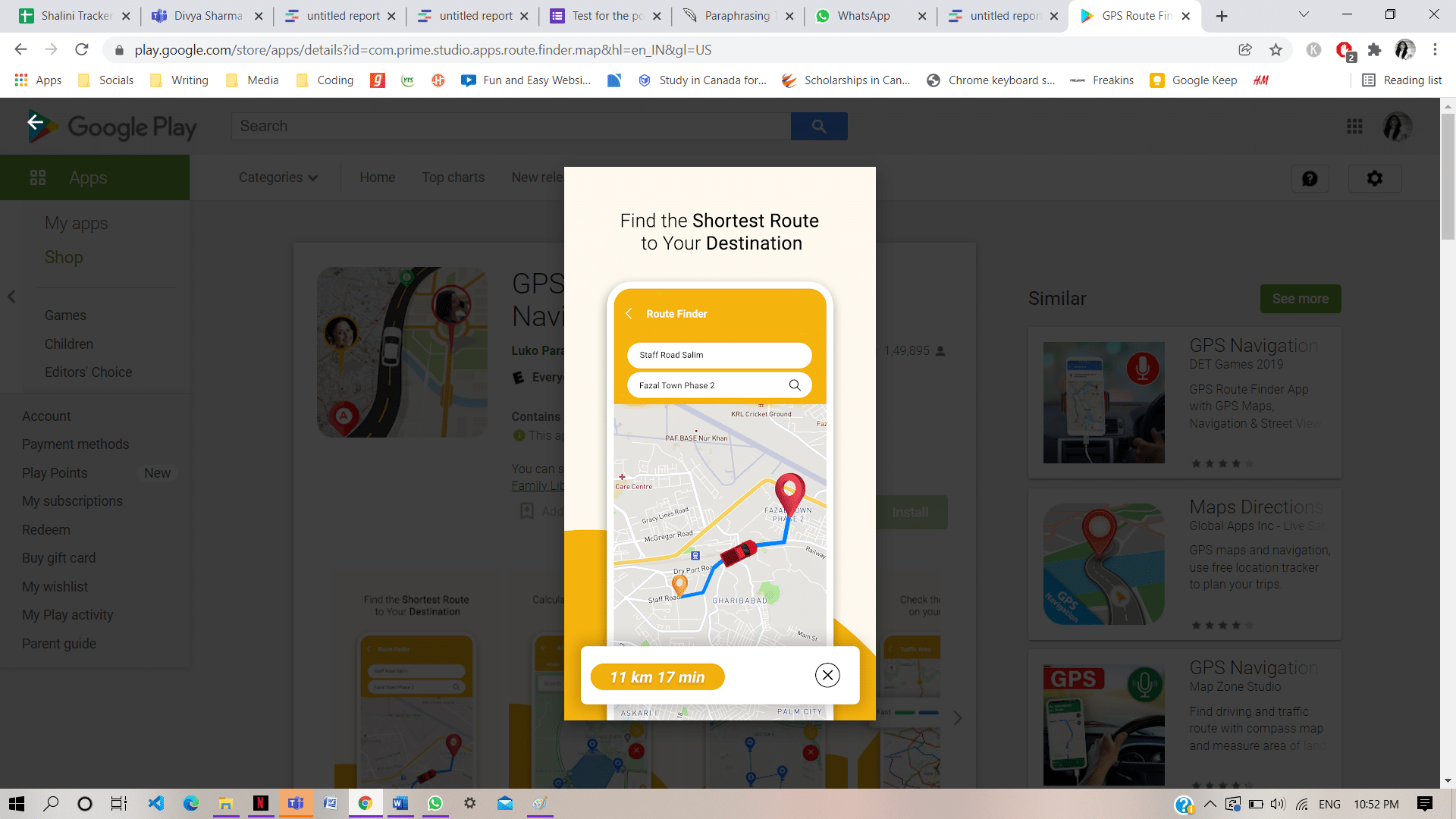 GPS-Routenfinder