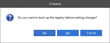 Dans l'invite suivante, cliquez sur Oui pour sauvegarder le registre. Correction 0x80004002 Aucune interface de ce type prise en charge sur Windows 10