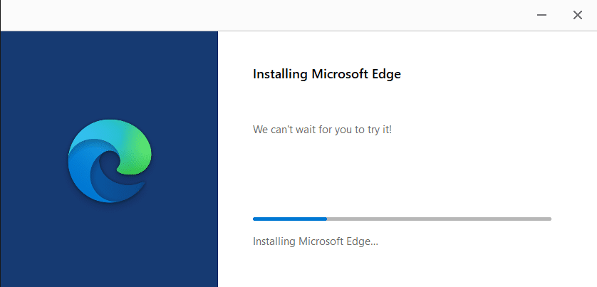 installation de Microsoft Edge. Correction de la VIOLATION D'ACCÈS AU STATUT dans Chrome