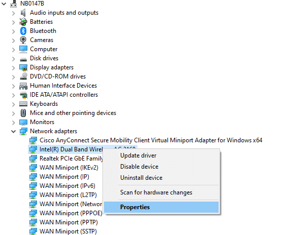 Haga doble clic en los adaptadores de red del panel de la izquierda y expándalo. Arreglar el error de actualización del iniciador de Warframe