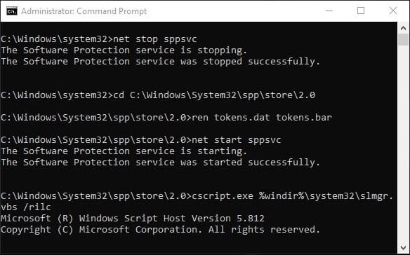 Reconstruiți fișierul Tokens.dat în Windows 10 folosind cmd | Remediați eroarea de licență Windows va expira în curând
