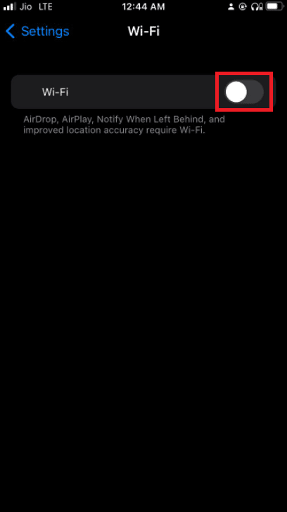 Desligue seu Wi-Fi