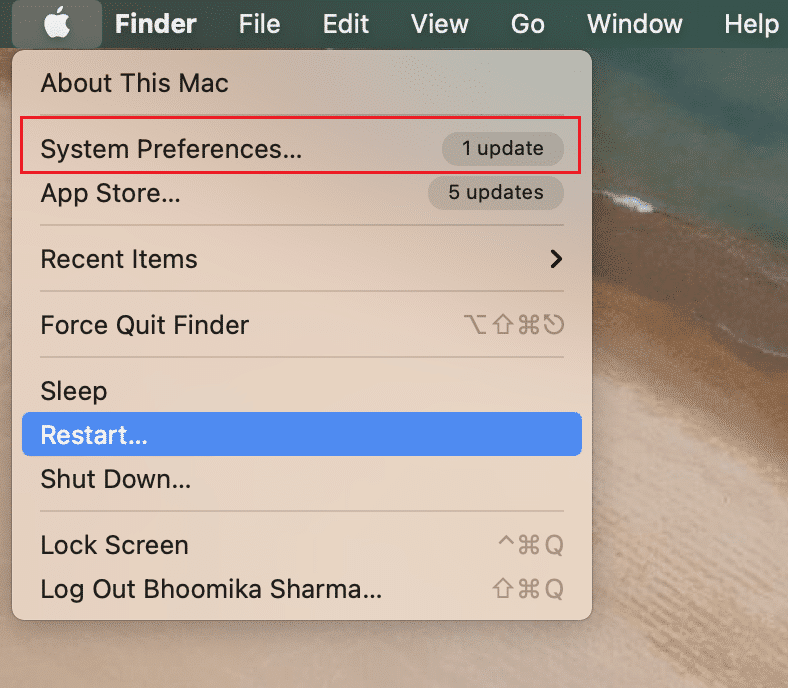 เปิดการตั้งค่าระบบ...ใน MacBook